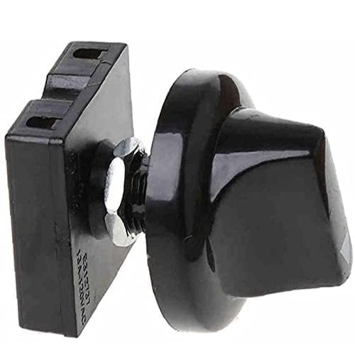 Black Fan Rotary Switch 4 Position 3 Speed Selector Switch Governor with Button