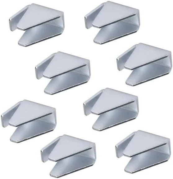Metal Cabinet Shelf Clips for Husky Garage – Removable 8 Pack, Sliver