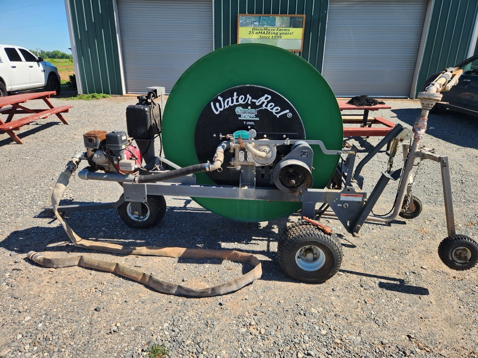 Kifco T-200L Irrigation Hose Reel with booster pump