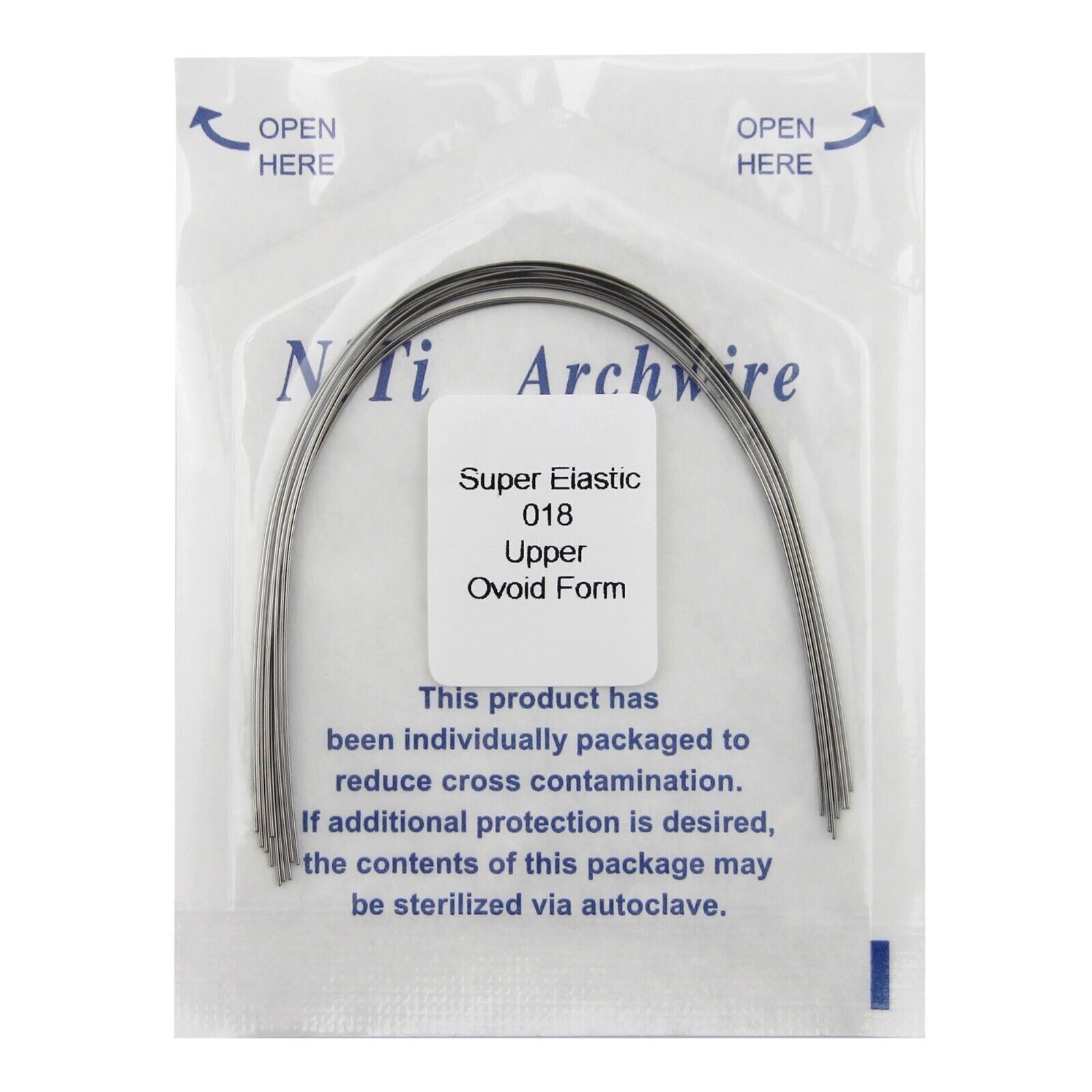 10 Pcs Dental Orthodontic Arch Wire Rectangular Round Niti Super Elastic Natural