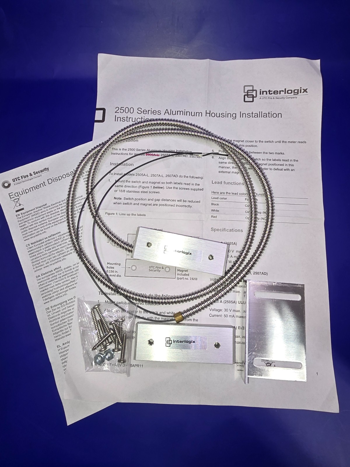 Interlogix Edwards Signaling 2505A-L Aluminum Housing Lot of 10 Surface Contact