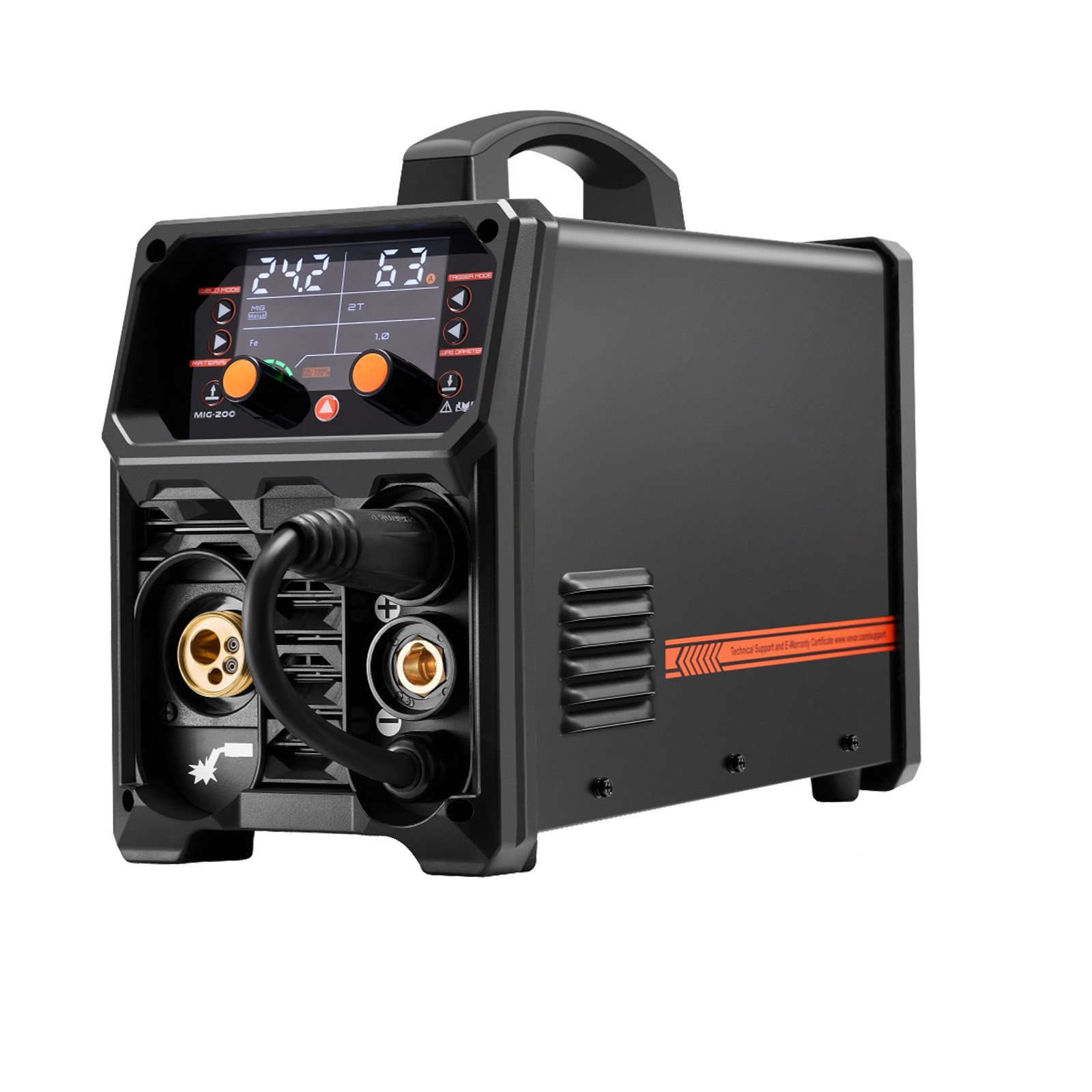 MIG Welder 200Amps Welding Machine 4-in-1 Gas MIG/Flux Core MIG/Stick/Lift TIG