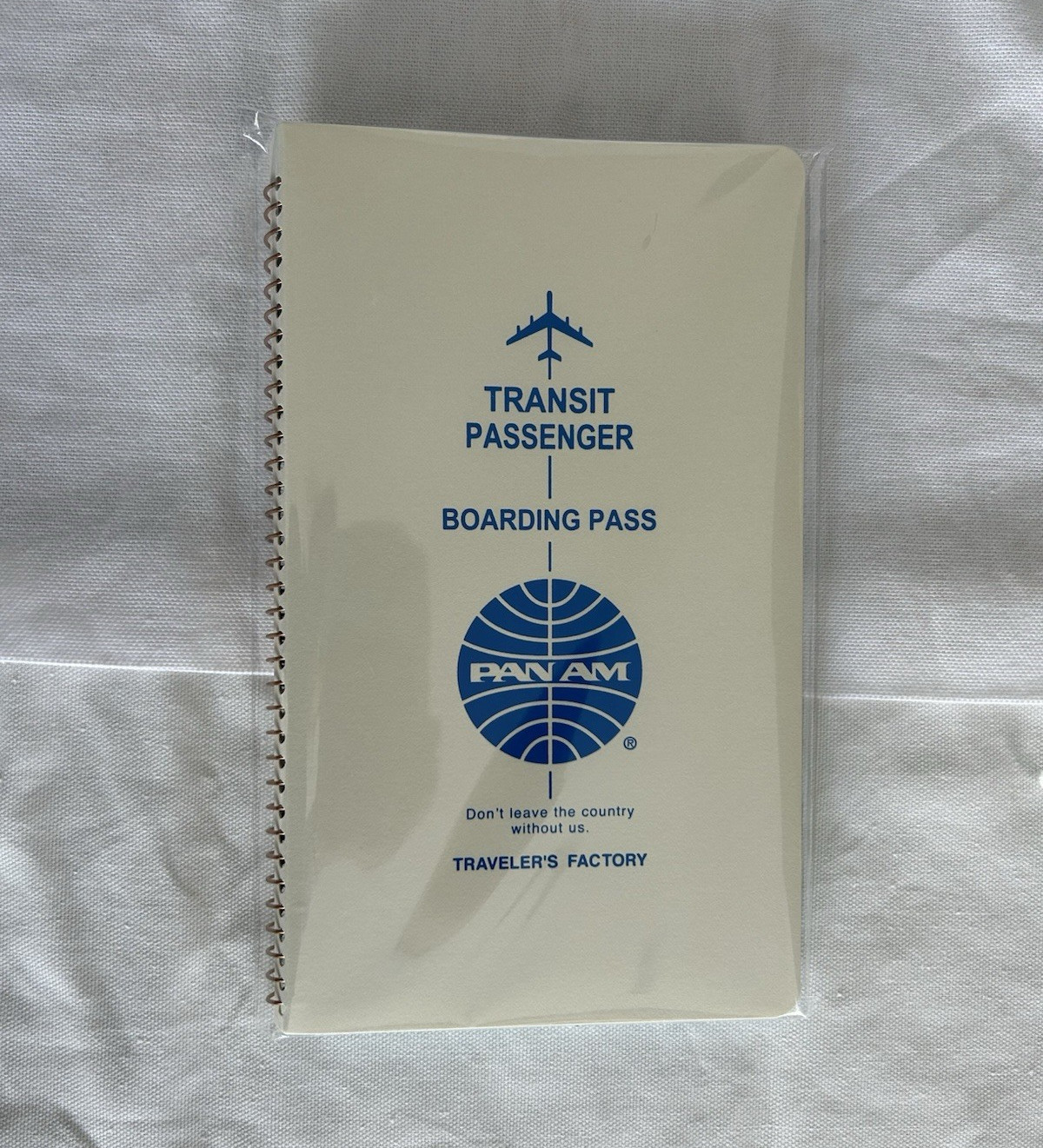 NEW TRAVELER’S FACTORY × Pan Am collaboration Spiral Ring Notebook A5 Slim ivory