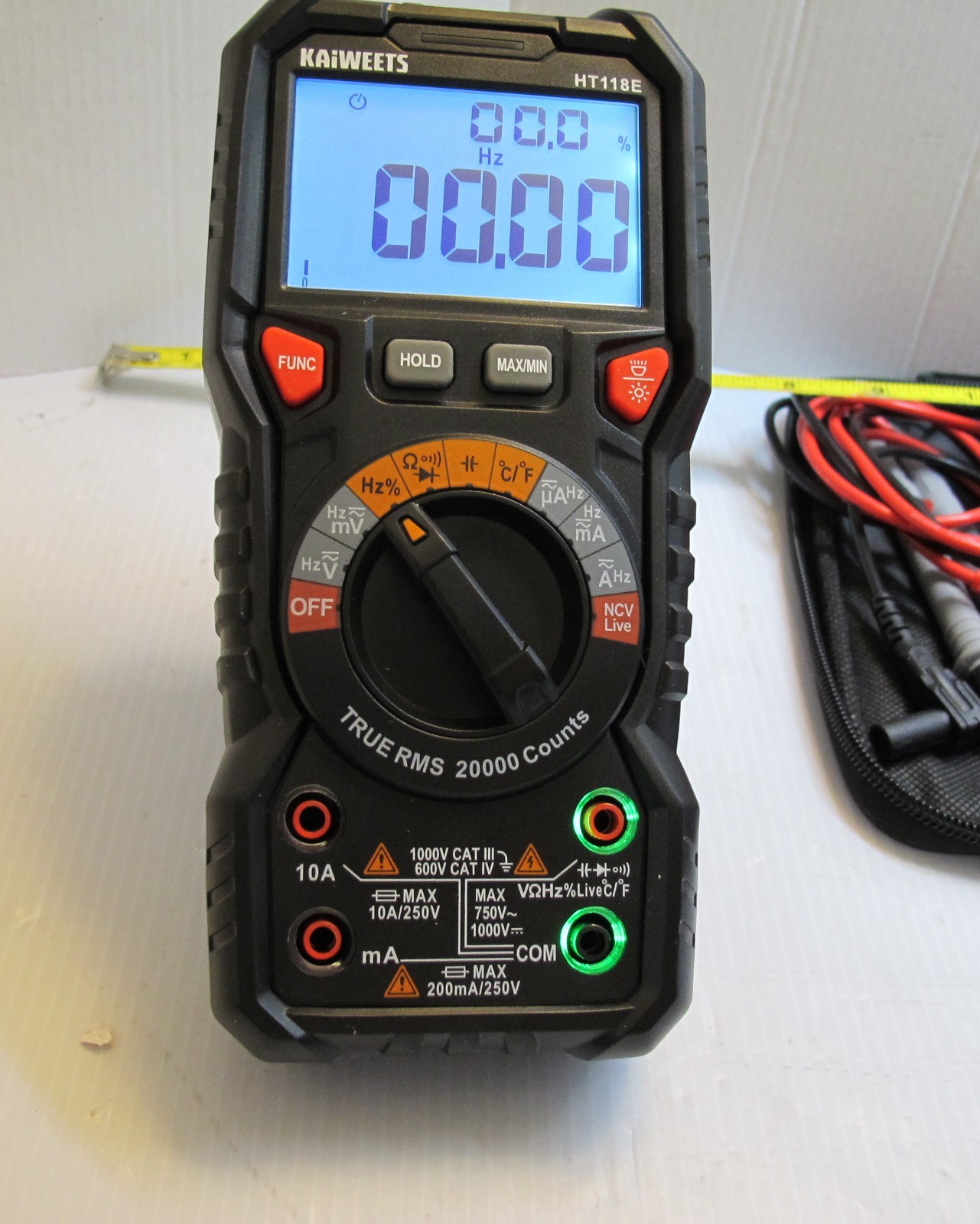 KAIWEETS HT118E Digital Multimeter TRMS 20000 Counts with Higher Resolution