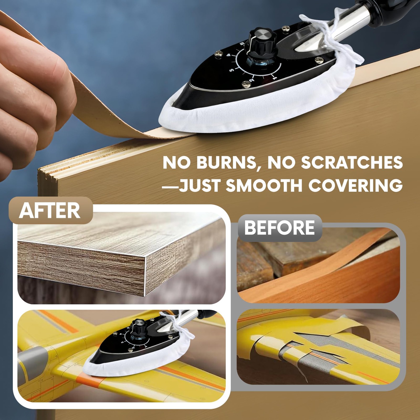 Cotton Sealing Iron Sock Heat Resistant Cover RC Model Airplane Covering Tool 3