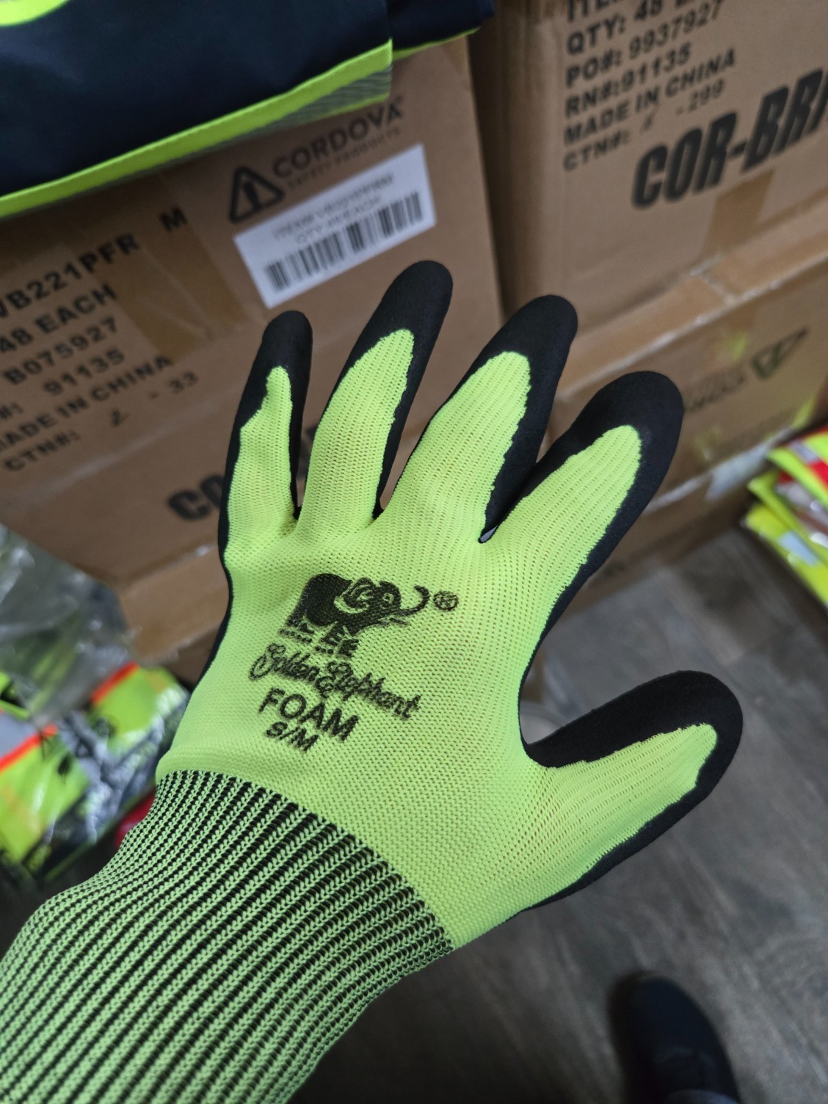 Work Gloves 240 Pairs Latex Foam Coated Work Gloves