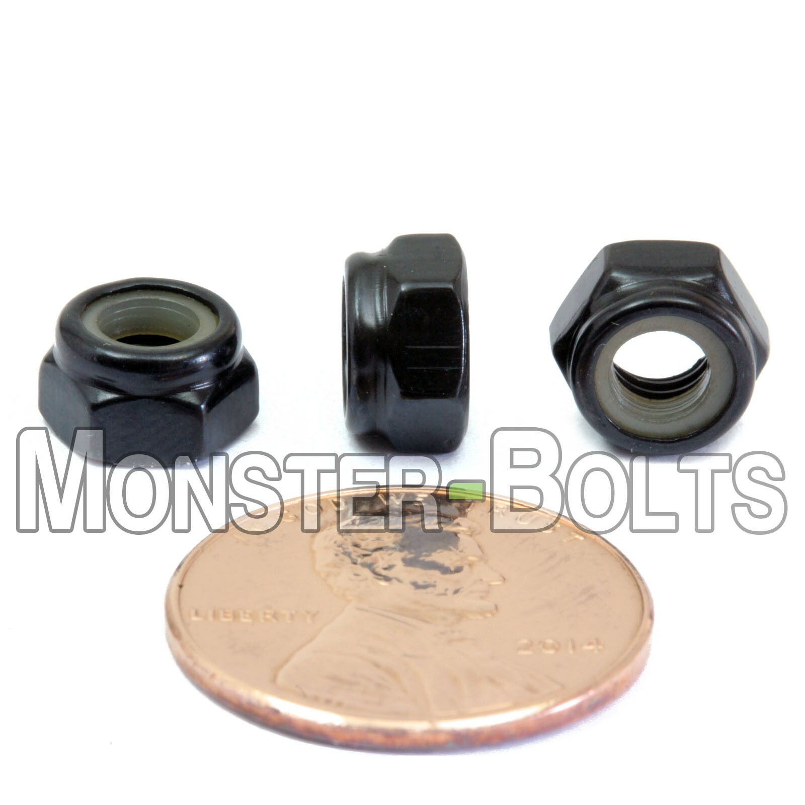 M5-0.80 Nylon Insert Lock Nuts, Steel with Black Oxide – Metric DIN 985 Class 8