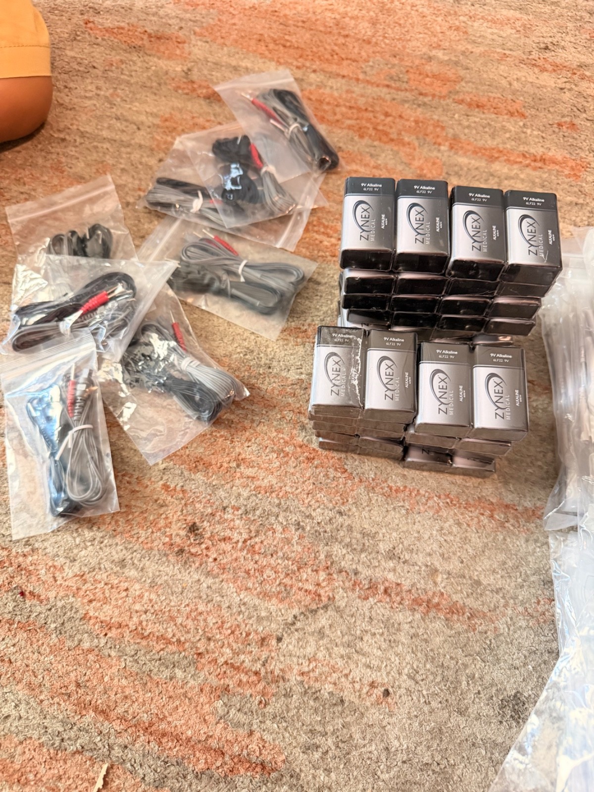 zynex tens unit with tons of accessories