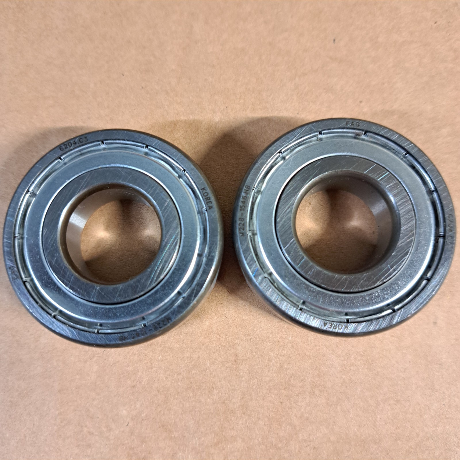 FAG 6204C3 Double Shielded Ball Bearing 6204ZZC3