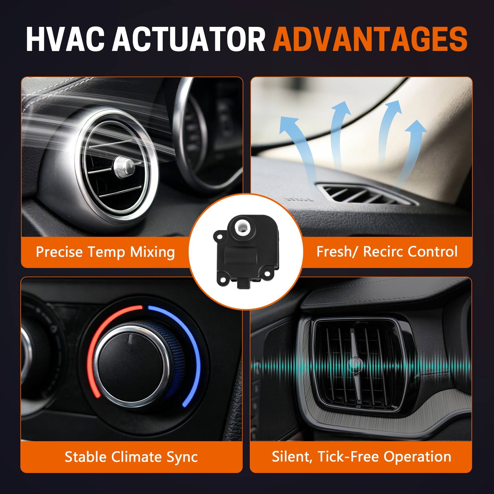 SINTLY Heater Door Actuator for Chevrolet Malibu Cavalier Pontiac Saturn 604-109