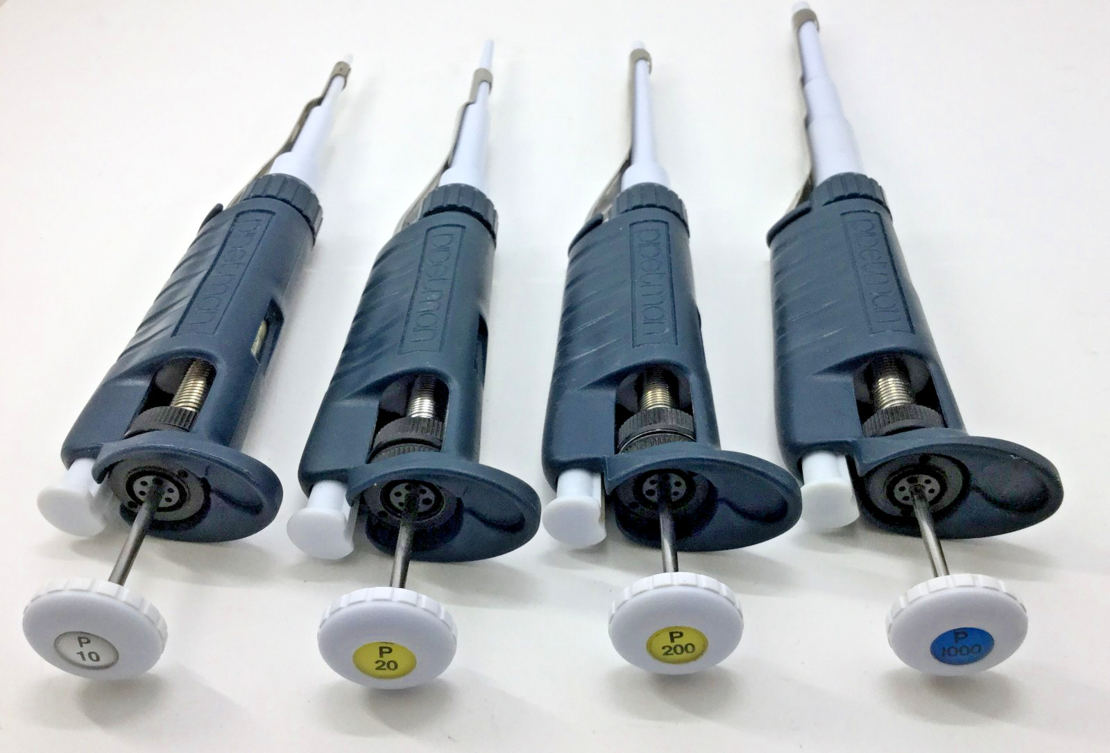 Gilson Pipetman Modern Classic Pipette Set | P10, P20, P200, P1000 | Calibrated