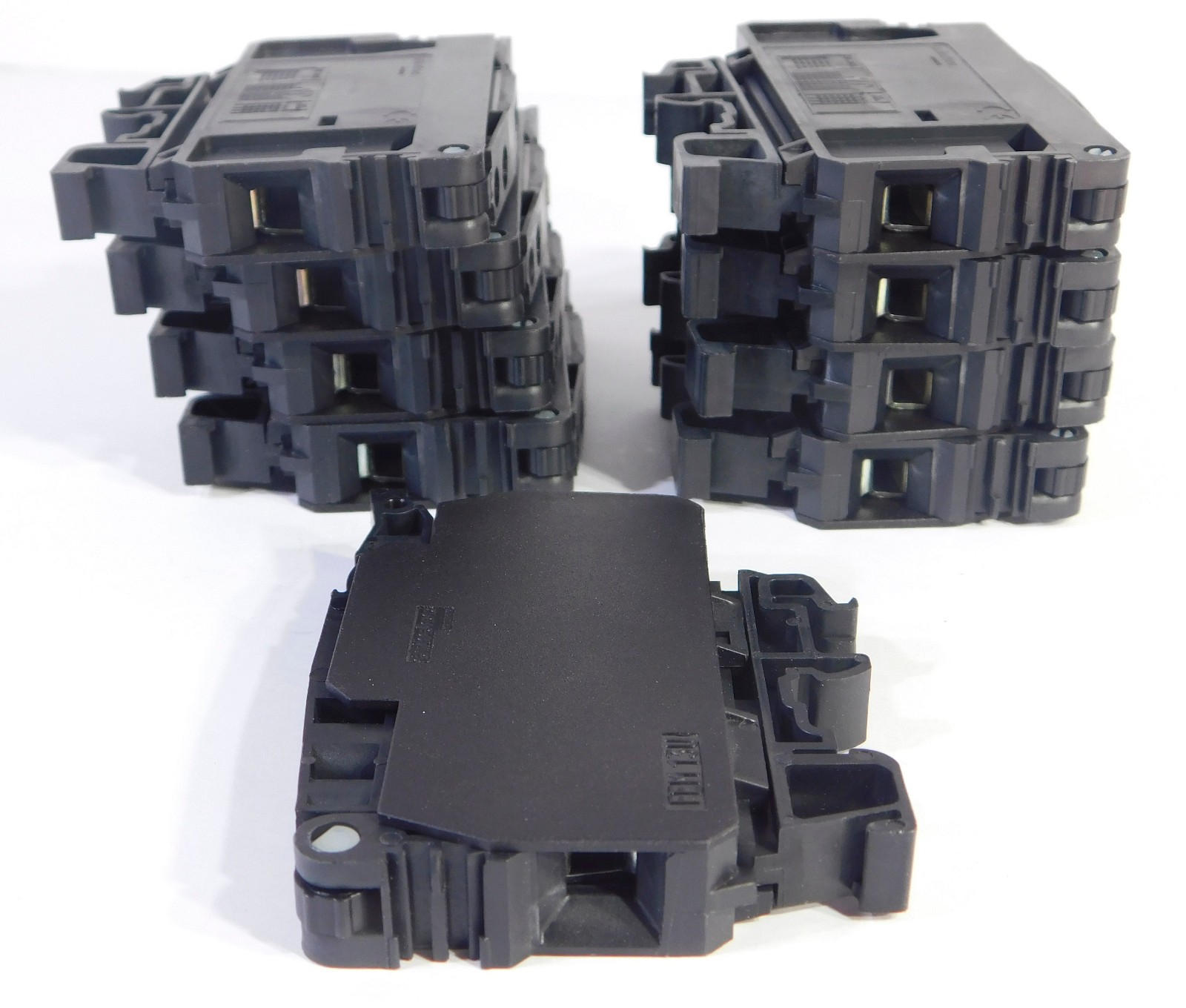 Lot of 9 Each Entrelec FEM 13U / FEM13U Terminal Blocks DIN Rail Mount
