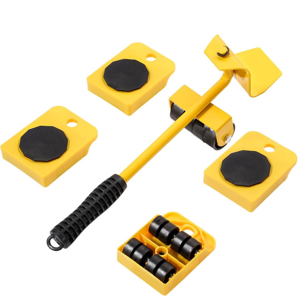 Furniture Lifter Mover Tool Set with Wheels Heavy Duty Moving Dolly Kit for S