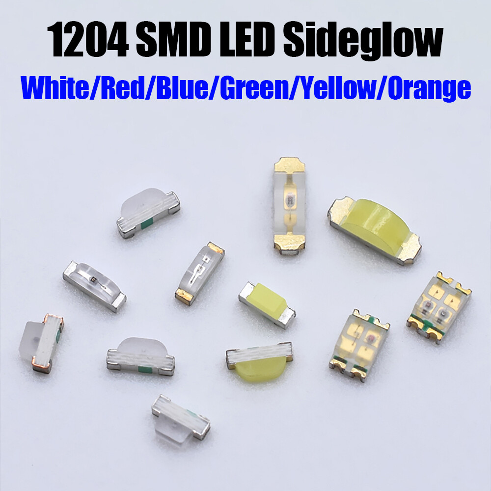 20PC Side SMD 1204 LED White Red Green Yellow Blue Light Emitting Diode SMT Lamp