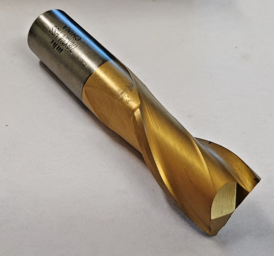 MHC 7/8×3/4×1-1/2 Loc HSS Interstate End Mill Tin 2 FL