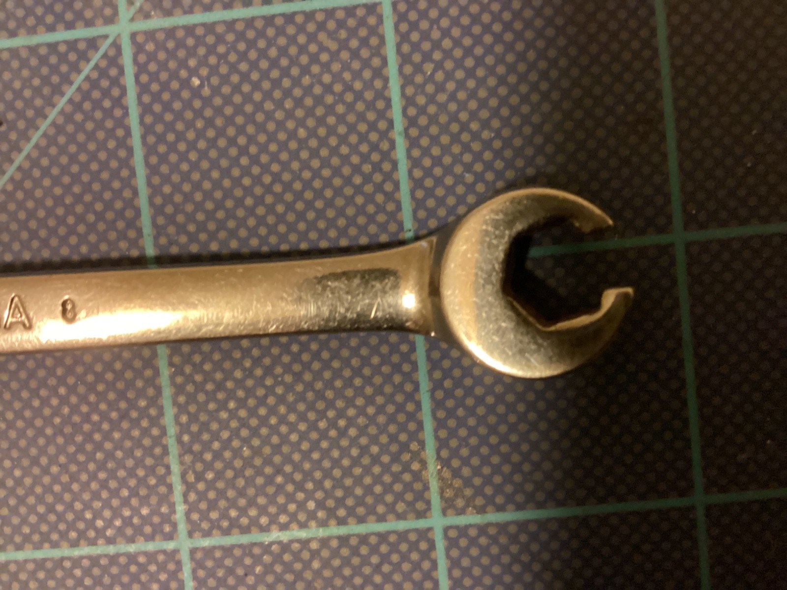 Snap On 1/4″- 5/16″ 6-Pt. SAE Flank Drive Double End Flare Nut Wrench RXFS810B