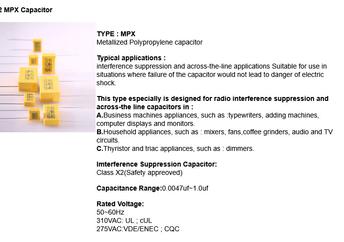 QTY (200) .056uf 275Vac 10% X2 SUPPRESSION POLYPROYLENE FILM PX563K3ID1 CARLI