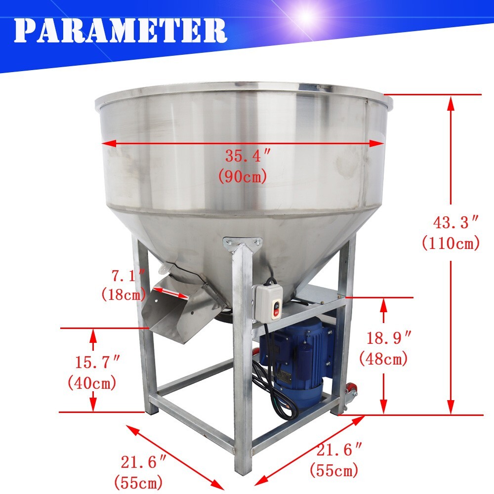 Floor Type Industry Mixer Blender 440LBS(200KG)Blender Mix Machine for Granula