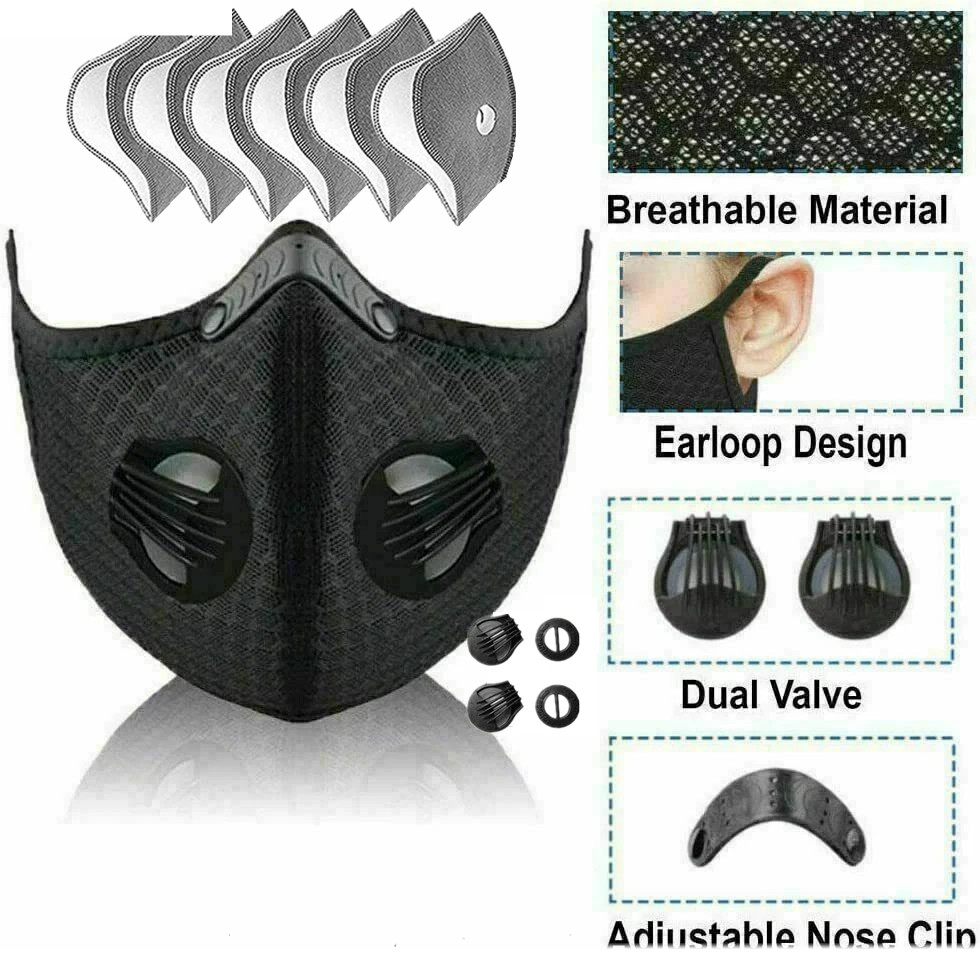 Washable & Reusable Half-Face Shield – Anti-Dust/Pollution Protective Facepiece