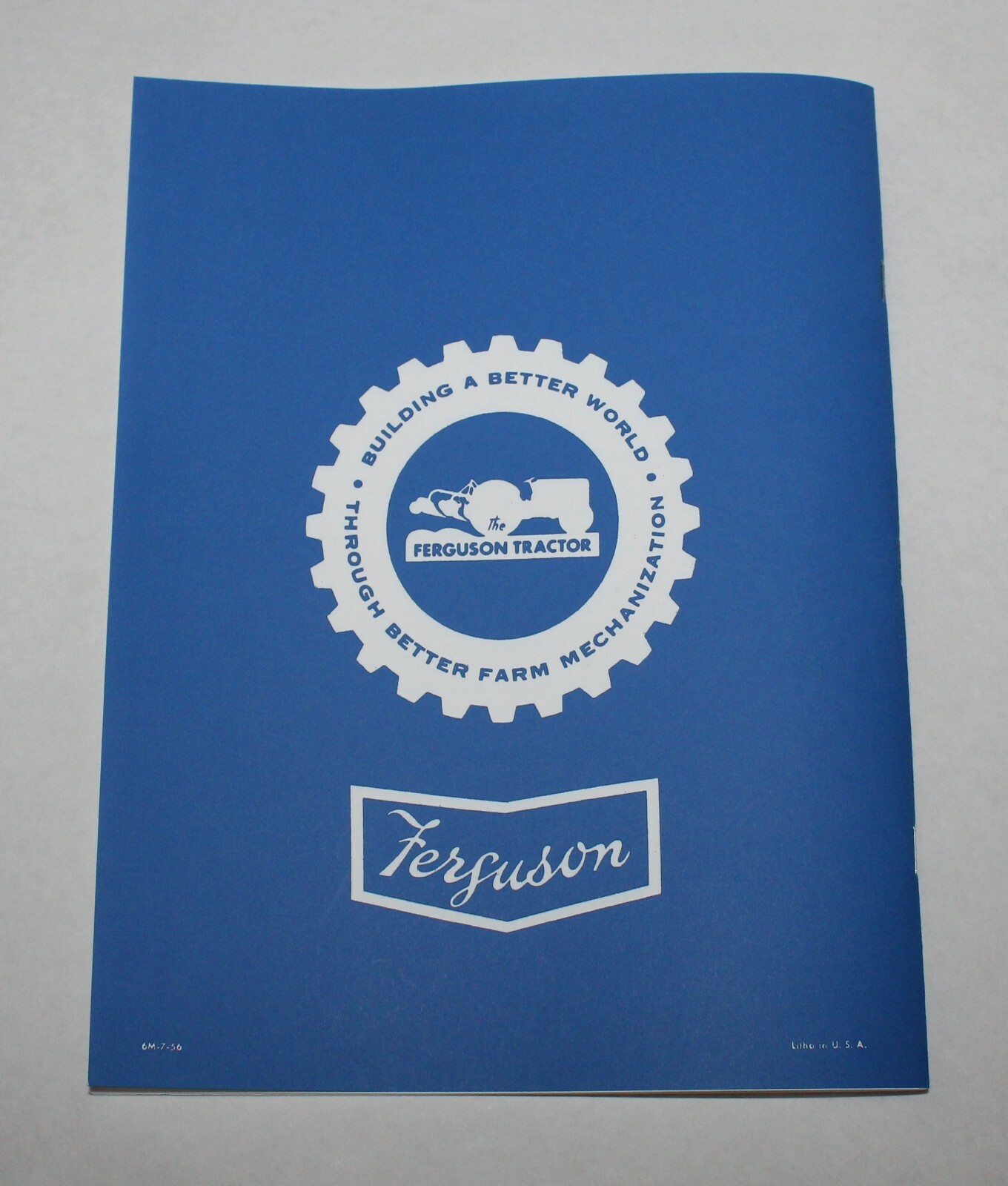 Ferguson TO-35 & F-40 Service/ Shop Manual, Gray & Green 1954, 1955, etc. Massey