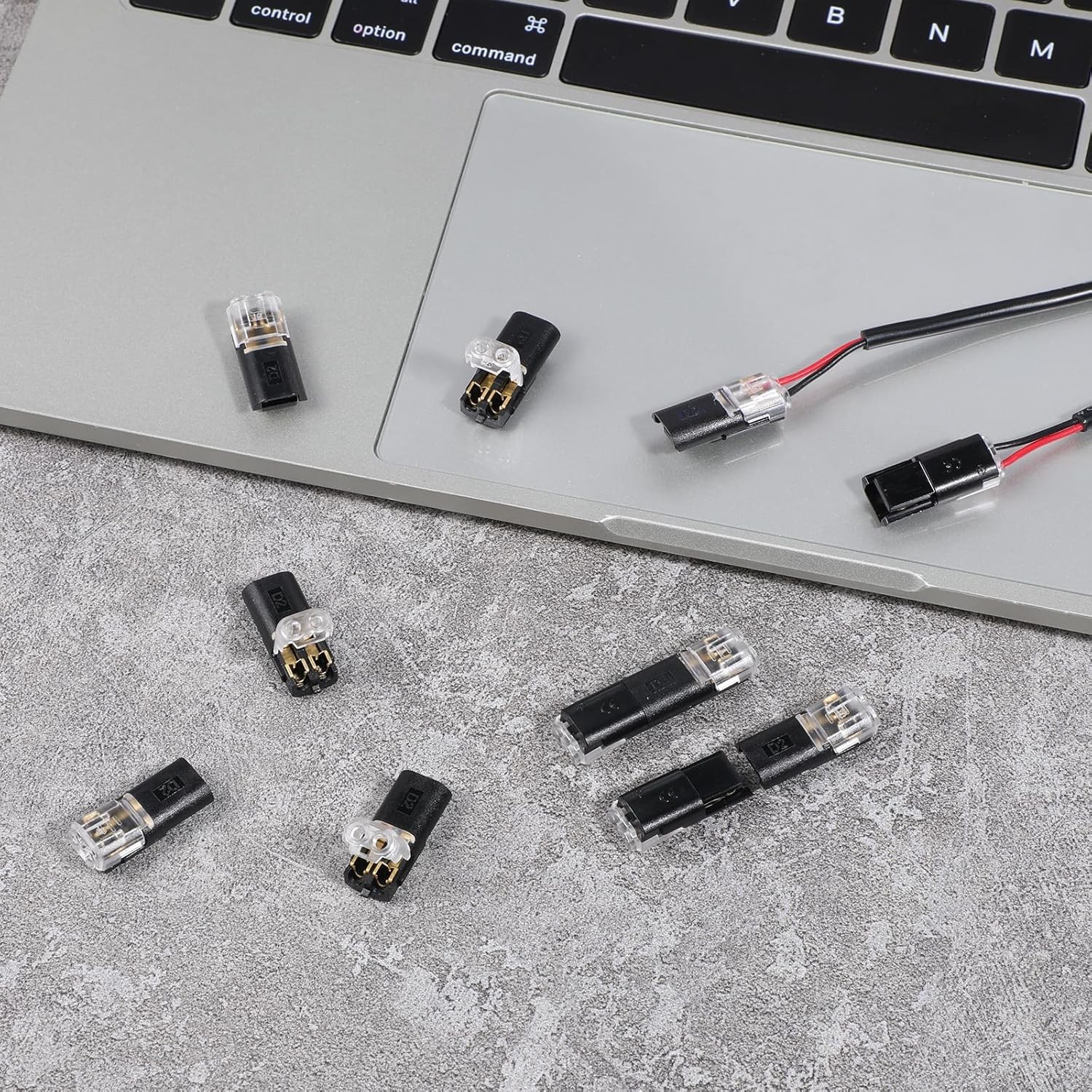 20/50 PCS Double-Wire Plug-in Connector, Quick Solderless Wire Splice Connecto