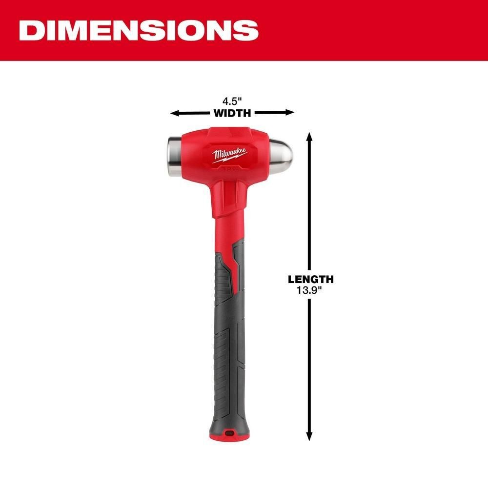 Milwaukee 32Oz Dead Blow Ball Peen Hammer