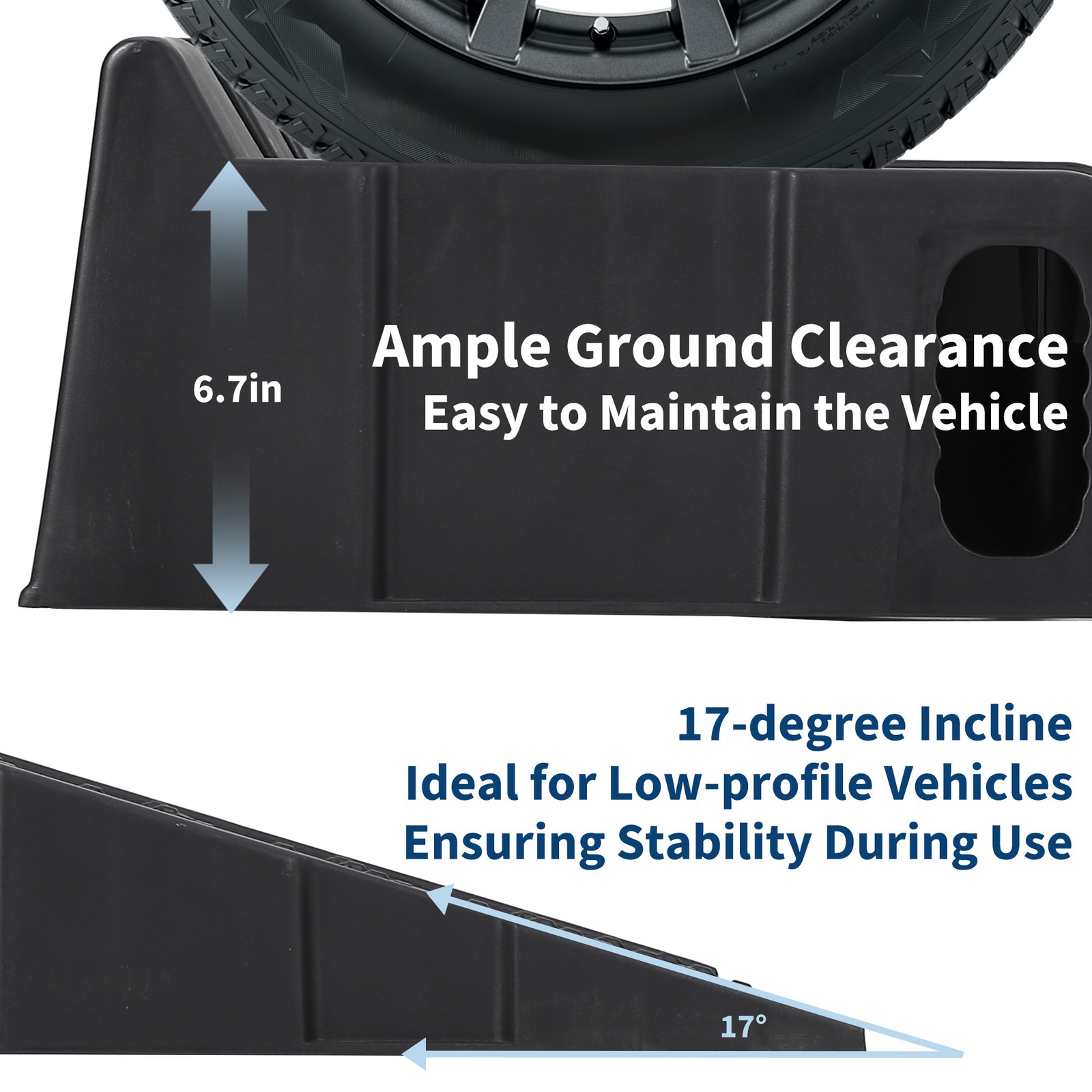 Tech 2 Pack Heavy Duty Car Ramps for Oil Changes 15 Ton (30,000 LB) Capacity