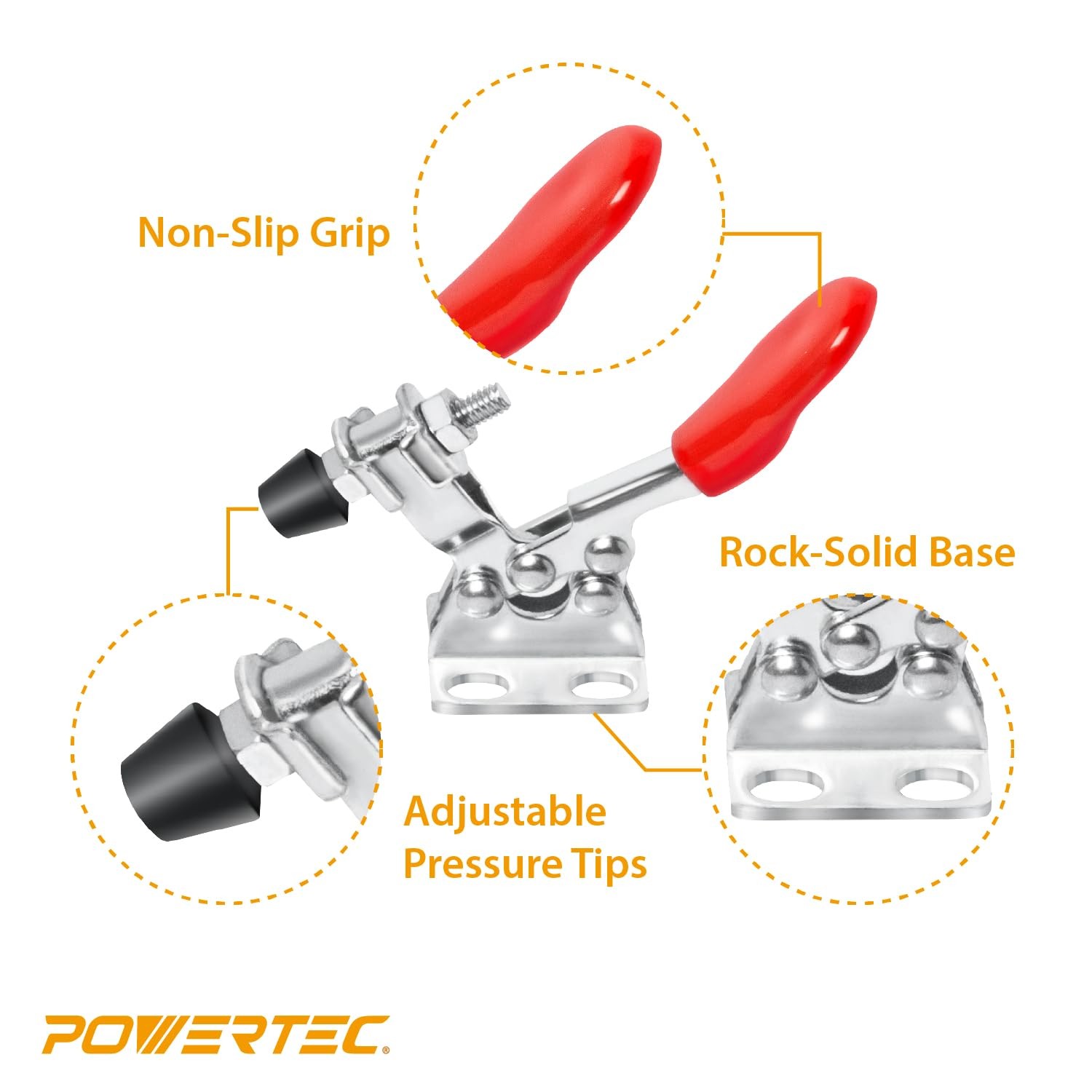 Small Toggle Clamp 60 Lbs Holding Capacity Horizontal Adjustable – Quick +60.0