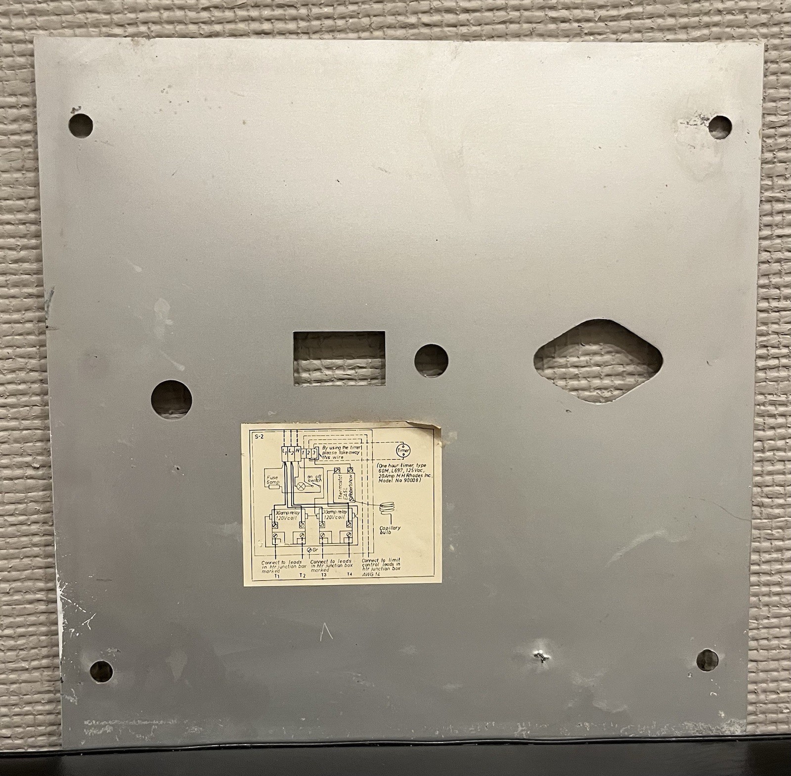 Vintage Helo – Factories, Ltd. Finland – Sauna Automatic Control Panel Cover