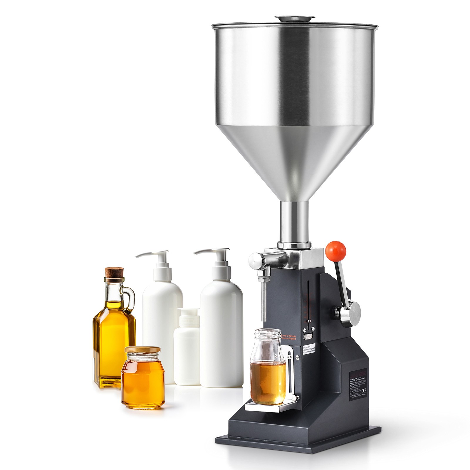 VEVOR Manual Liquid Filling Machine Oil Paste Bottle Filler 5-100ml Adjustable