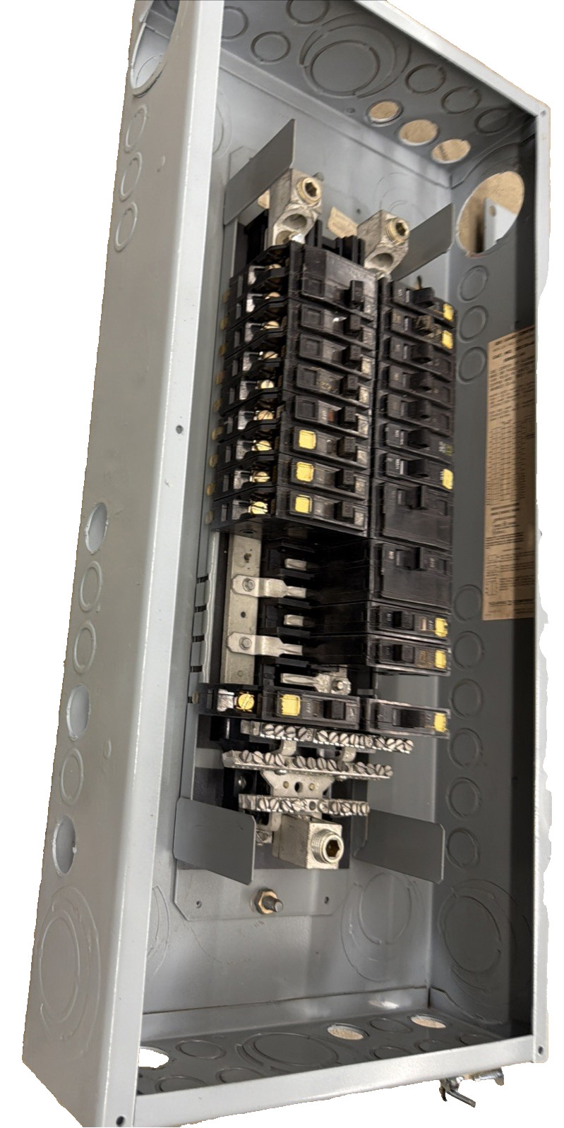 Square D 120/220/240V QO Single Phase Panel W/Main & Breakers Tub/Cover2 MLO