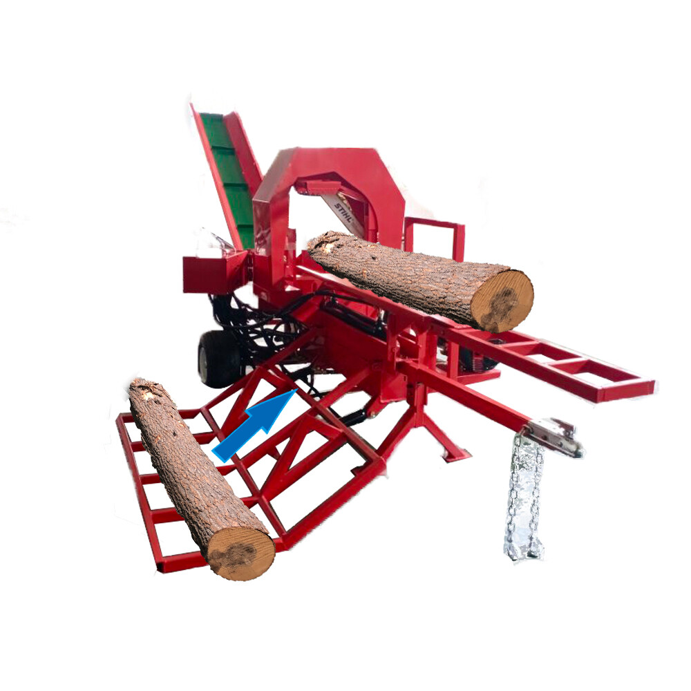 27T Hydraulic Firewood Processor w/ 739cc RATO Engine Log Lifter & 118″ Conveyor