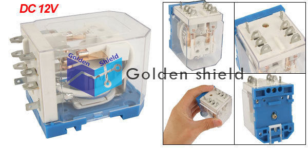 JQX-40F-2Z Coil PCB General Purpose Power Relay DPDT 8 Pin 40A DC 12V✦Kd