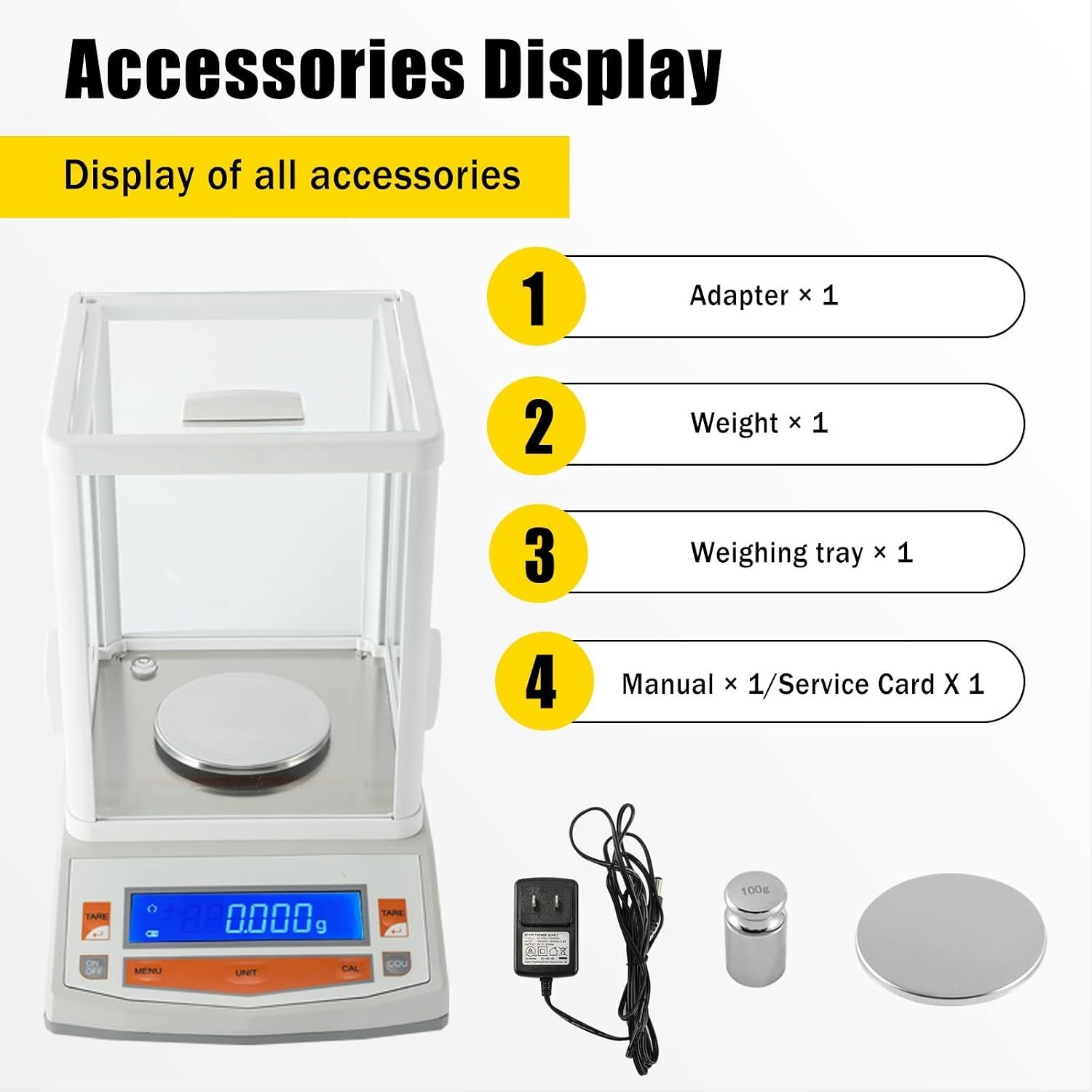 200g x 0.001g 1mg Lab Analytical Balance Digital High Precision Scale Scientific