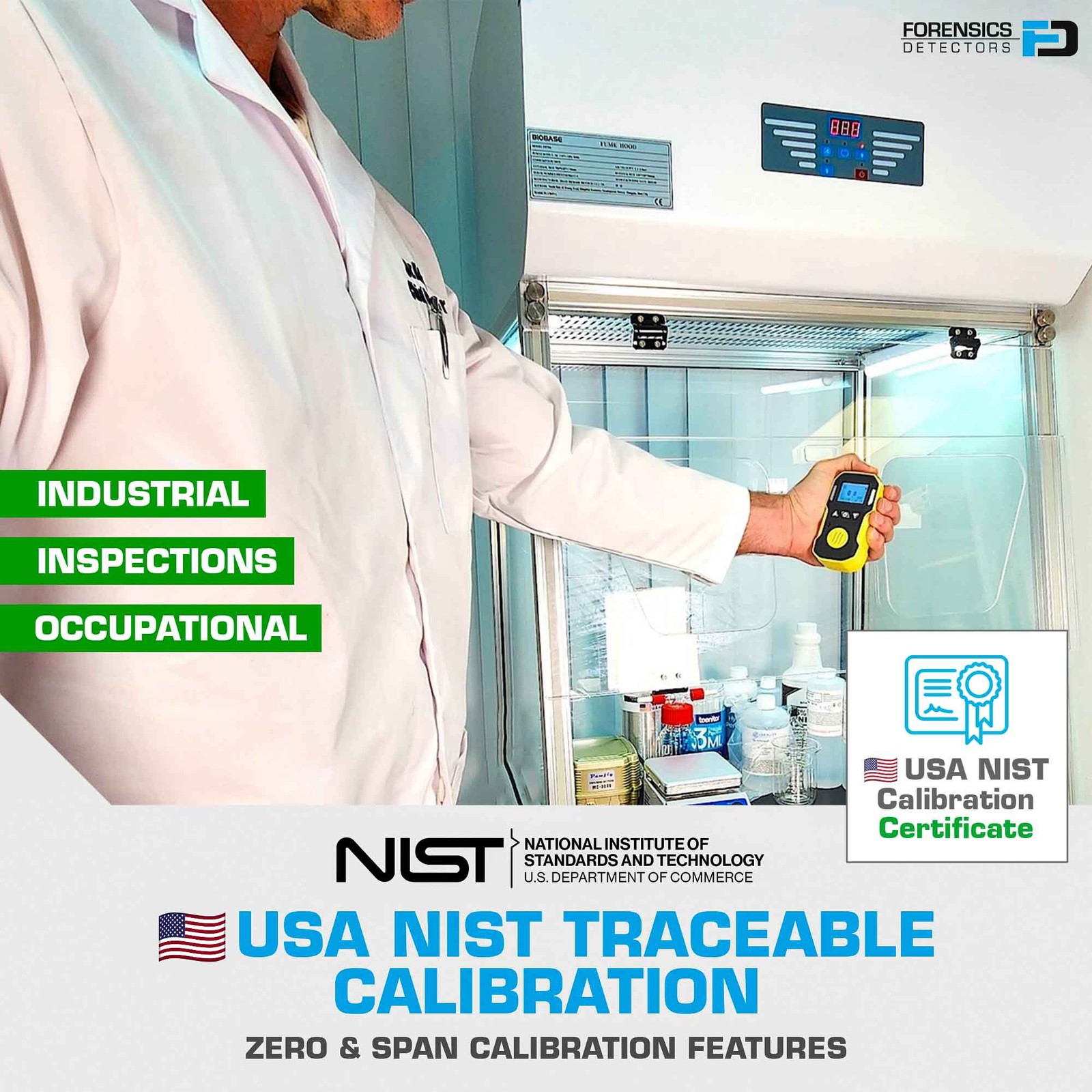 Carbon Monoxide Meter | USA NIST Calibration