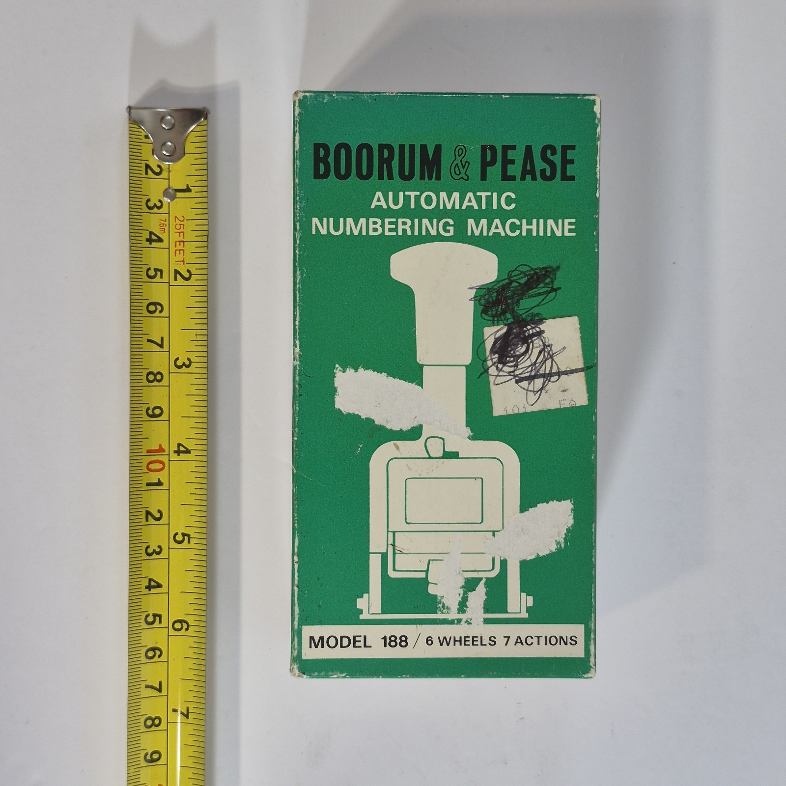 Vintage Boorum & Pease Automatic Numbering Pricing Machine Model 188 Japan