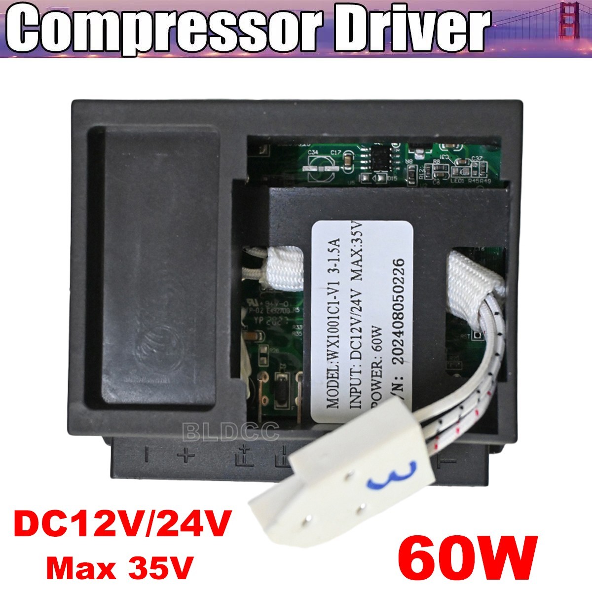 Refrigerator Inverter Compressor Driver ZY-CC60DC12/24V-B3 for QD20G ZH25G DL35C