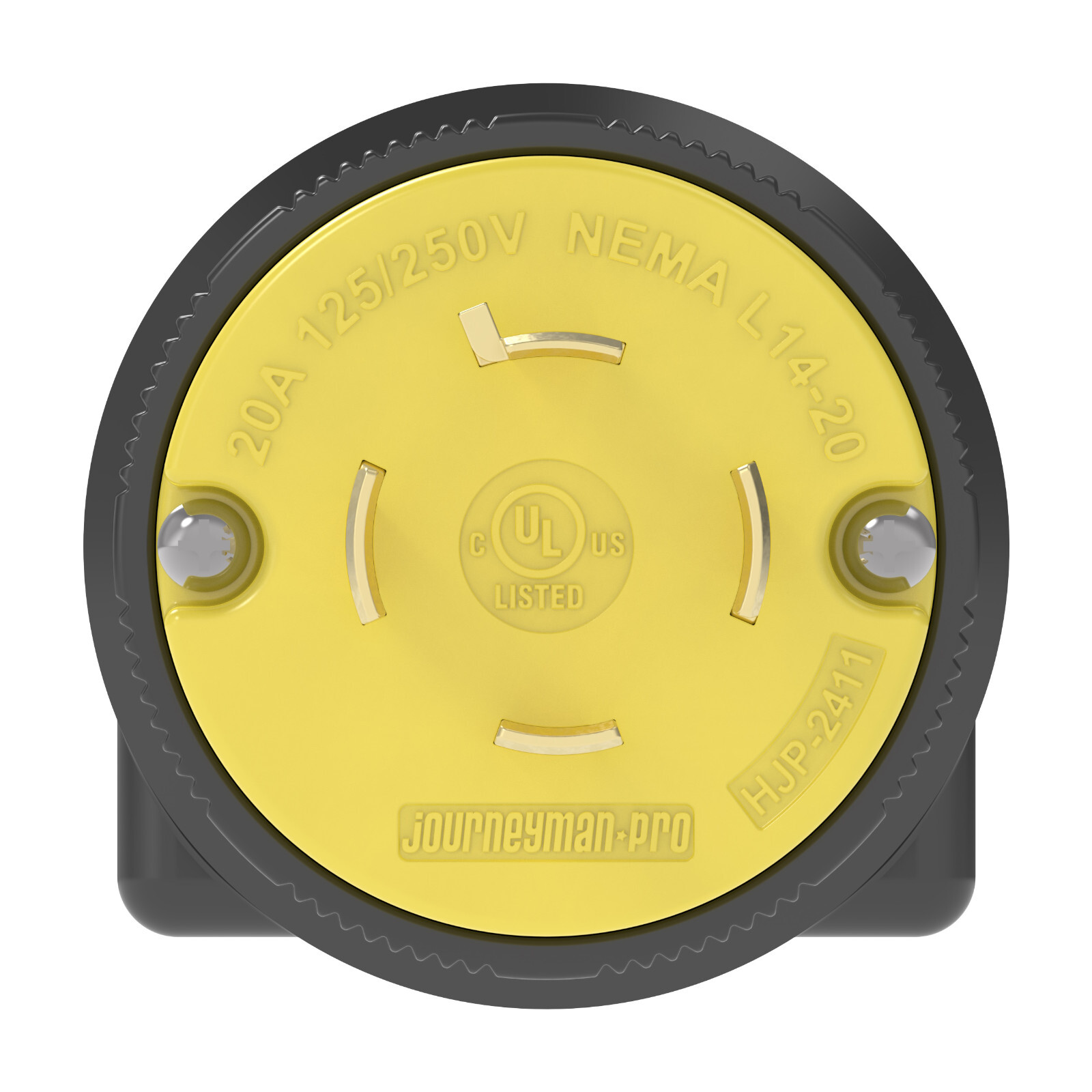 MALE L14-20P 220 POWER CORD END 4-PRONG TWIST LOCK GENERATOR PLUG 20A 125/250V