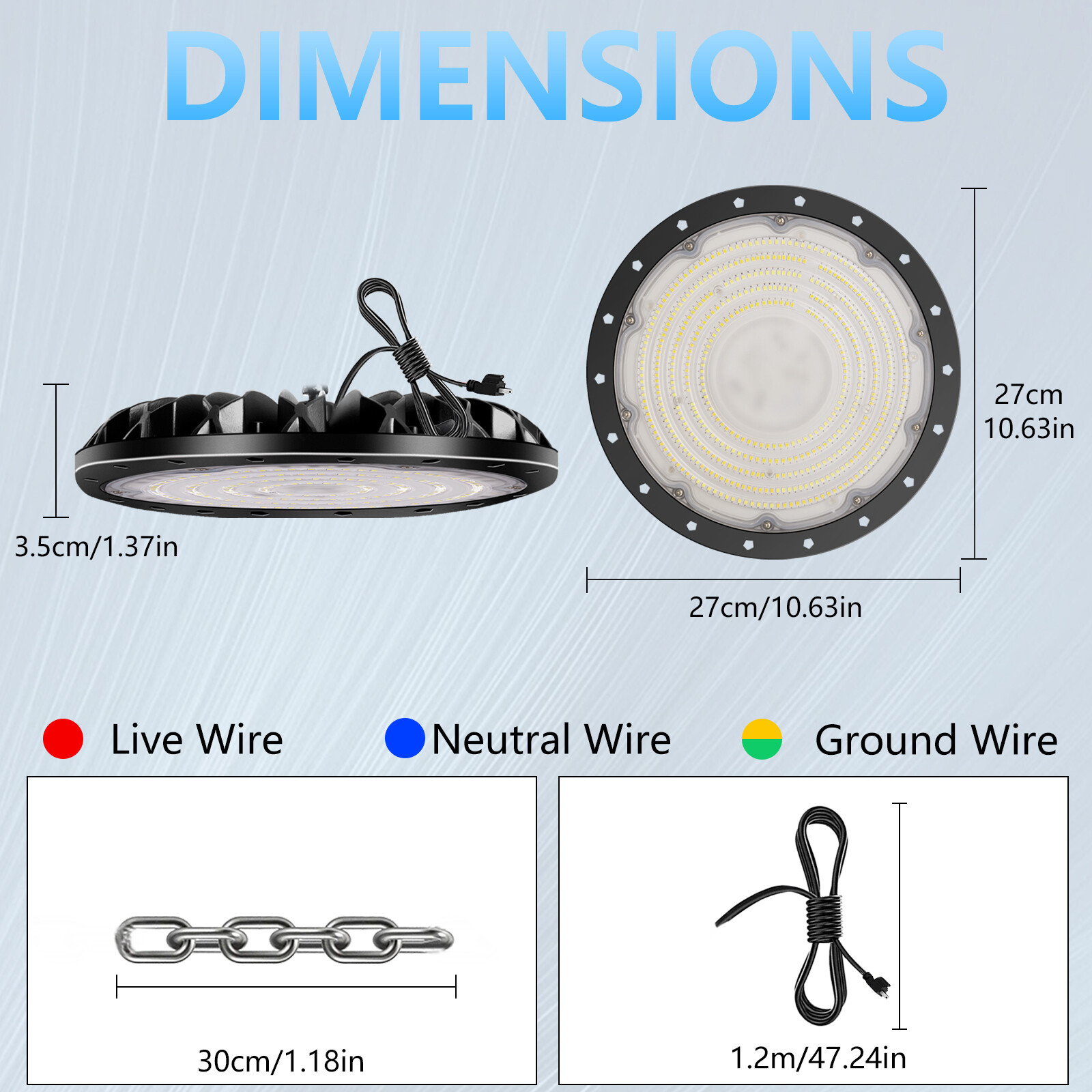10 Pack 200W UFO LED High Bay Light Shop Industrial Commercial Factory Warehouse