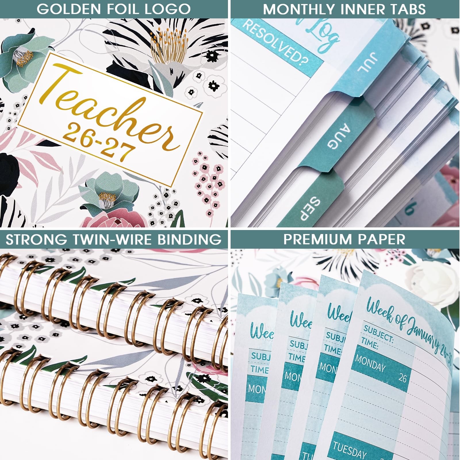 Teacher Planner 2026-2027 – 2026-2027 Weekly & Monthly Lesson Plan Book with …