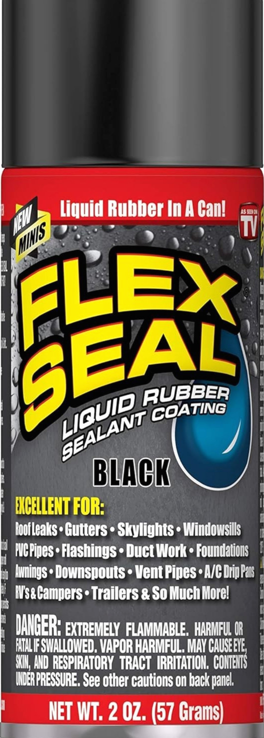 Flex Seal Mini 2-fl oz Black Aerosol spray Waterproof Rubberized Coating