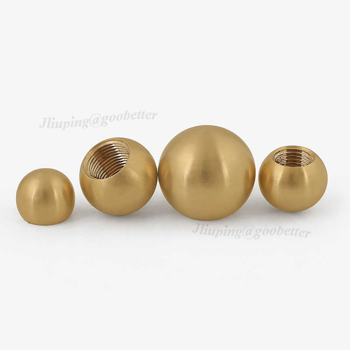 Brass Ball Nuts Lamp/Chandelier Ball Cap/Finial Dia 6-25mm Female Thread M3-M12