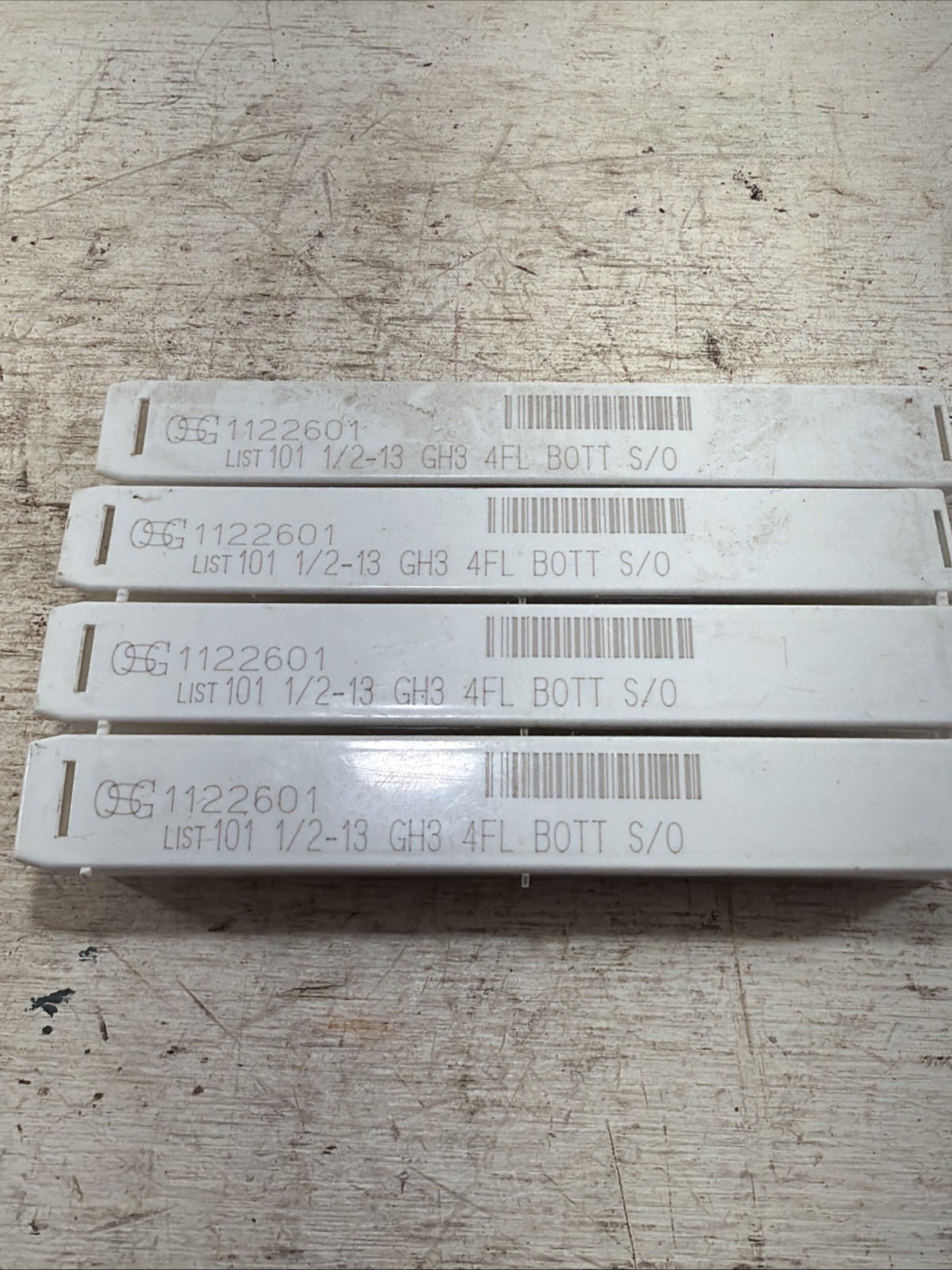 Lot Of 4 New OSG 1122601 LIST 101 1/2-13 GH3 4FL BOTT S/0b Taps