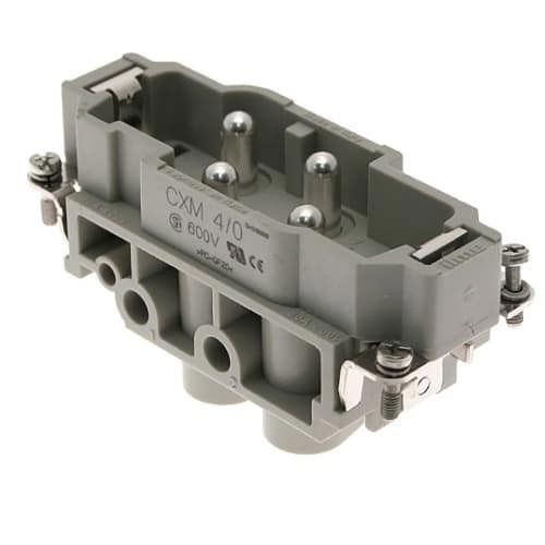 1Pc ILME CXM-4/0 Rectangular connector, CX series, Male Rectangular Insert,