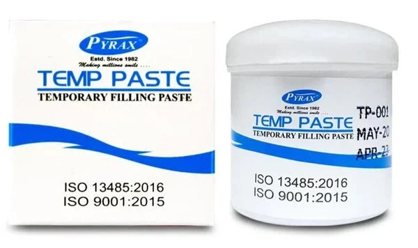 Pyrax Dental TEMP PASTE ready to use Temporary Filling Paste 25gm Jar FREE SHIP,