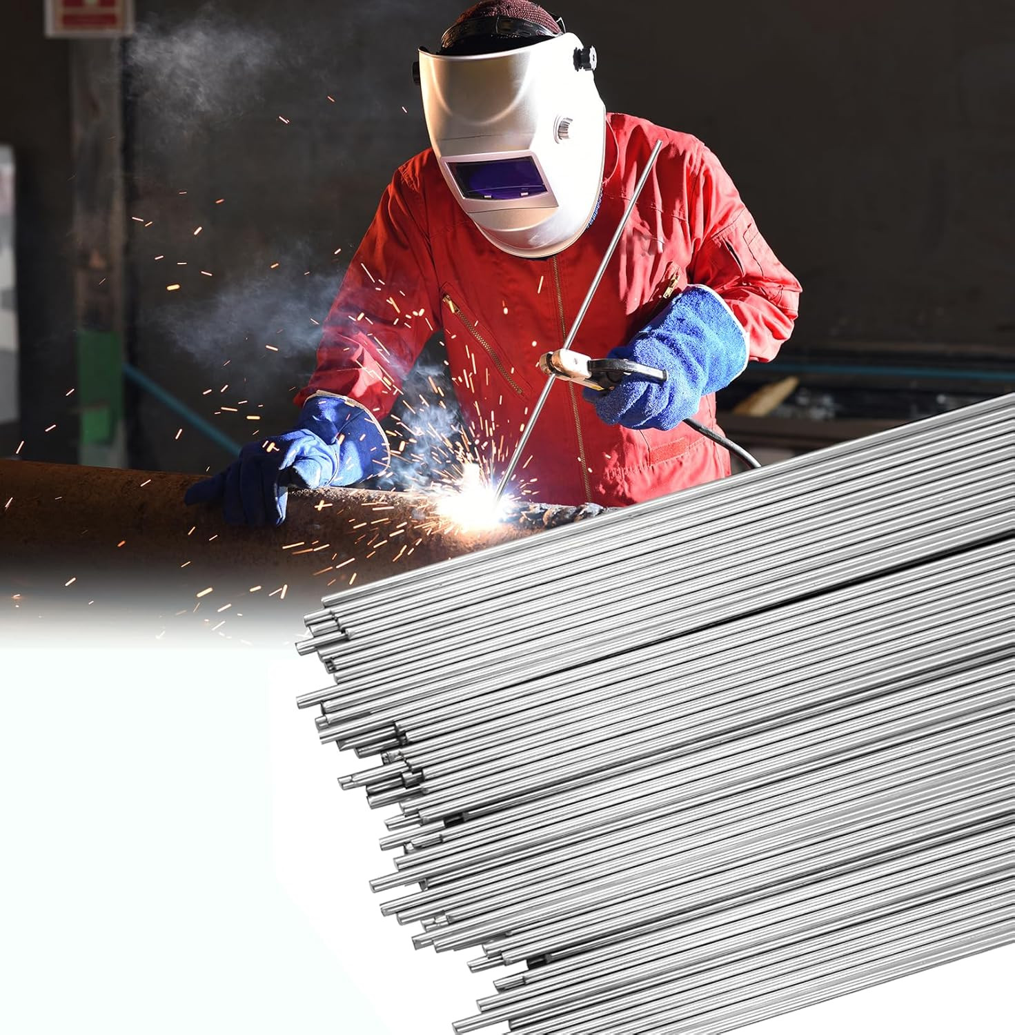 30 Pcs Stainless Steel TIG Welding Rod ER308L, 1/16″X16″ Welding Wire Filler Rod