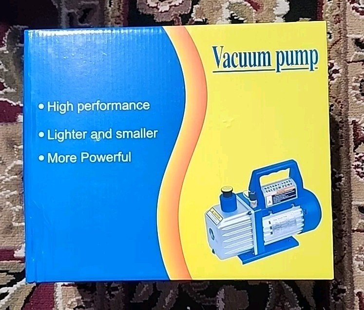 Zeny VP125+ Blue 1/4 HP 3,5CFM Single High Performance Compact Vacuum Pump