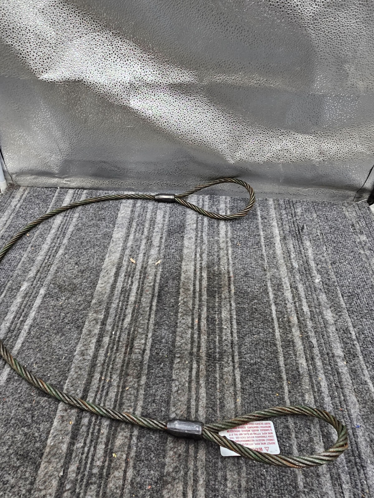 (QTY 2) Stren-Flex 6622-12 3/8″ x 4ft Wire Rope Sling Eye & Eye