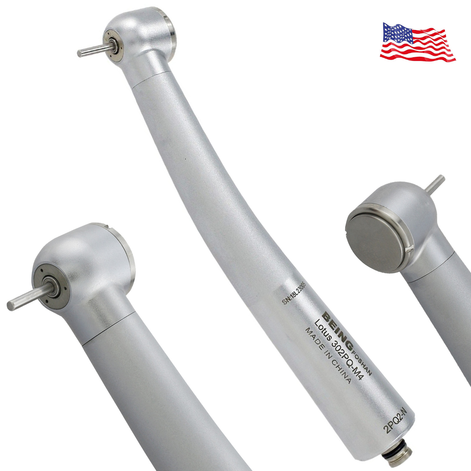 BEING Dental High Speed Turbine Handpiece Fiber Optic Fit NSK Machlite Coupling