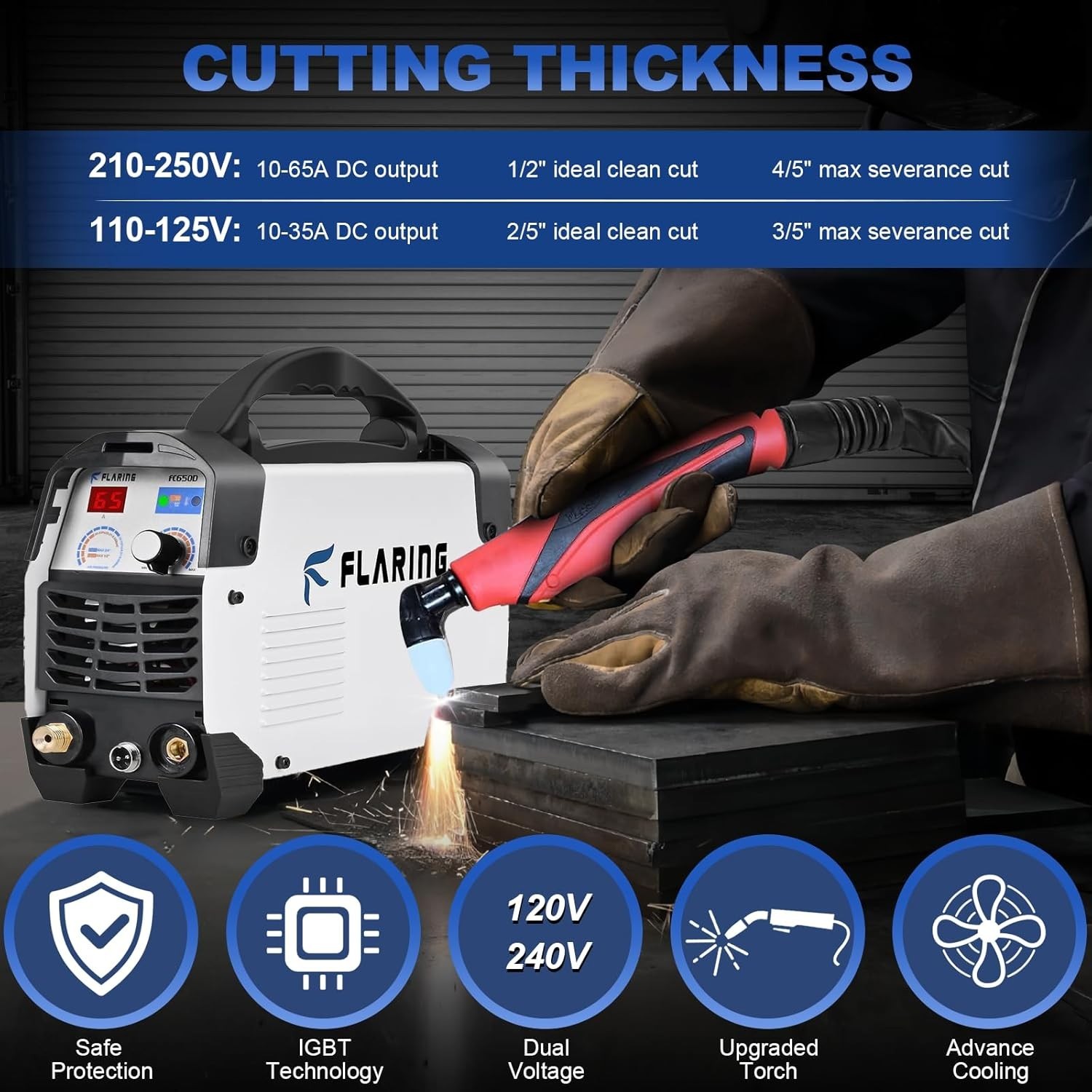 Air Plasma Cutter CUT60 Cutting Machine Digital IGBT Inverter 110V/220V Cutters